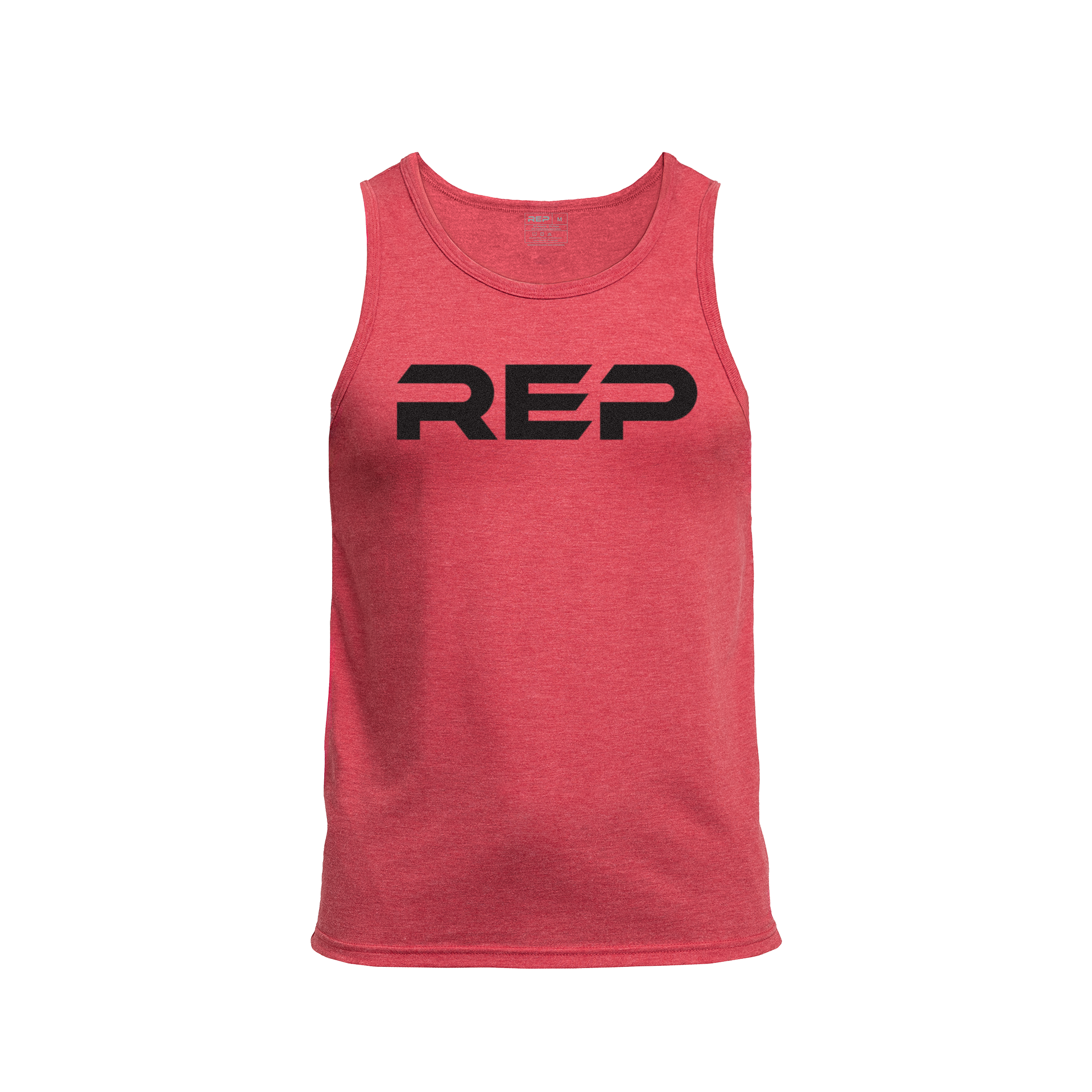 Men's Daily Driver Tri-Blend Tank - Heather Red/Black / X-Small